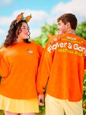 Disney Parks 2025 Orange Bird Spirit Jersey Flower Garden Festival Epcot